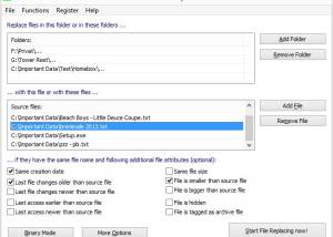 software - 1-abc.net File Replacer 6.00 screenshot