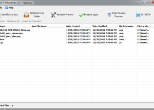 Batch File Renamer screenshot