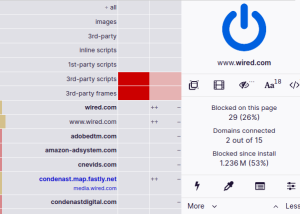 software - µBlock for Firefox 1.58.0 screenshot