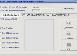 software - Network Traffic Generator and Monitor 12.6 screenshot