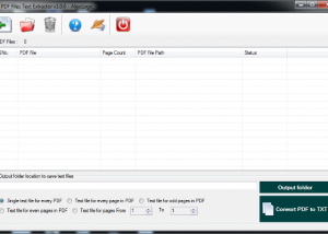 software - PDF Files Text Extractor 1.0.6 screenshot