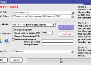 software - PDF Ripper 2.06 screenshot