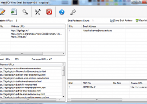 software - Website PDF Files Email Extractor 2.0 screenshot