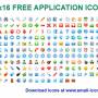 16x16 Free Application Icons 2013.1 screenshot