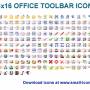 16x16 Office Toolbar Icons 2013.1 screenshot