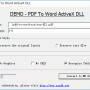 AzSDK PDF To Word ActiveX DLL 2.00 screenshot