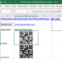 Excel QR Code Barcode Generator 2023 screenshot