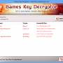 Games Key Decryptor 5.0 screenshot
