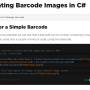 Generate Barcode Images in C# 2021.12.21 screenshot