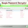 Google Password Decryptor 15.0 screenshot