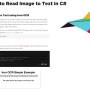 How to Read Text from an Image in C# 2022.1.0 screenshot