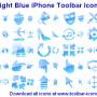 Light Blue iPhone Toolbar Icons 2013.1 screenshot