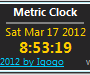 Metric Clock 1.9 screenshot