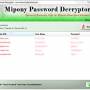 Mipony Password Decryptor 4.0 screenshot
