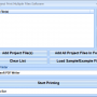 MS Project Print Multiple Files Software 7.0 screenshot