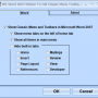 MS Word 2007 Ribbon To Old Classic Menu Toolbar Interface Software 7.0 screenshot