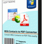 MSG Contacts to PDF Converter 5.0 screenshot