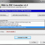 Outlook to PDF from MSG 6.0 screenshot