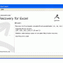 Recovery for Excel 6.0.19635 screenshot