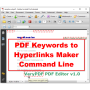 VeryUtils PDF Keywords to Hyperlinks Maker 2.7 screenshot