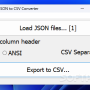 VOVSOFT - JSON to CSV Converter 1.1 screenshot