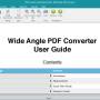 Wide Angle PDF Converter 1.09 screenshot